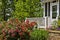 Rose Garden at the Porch of a House