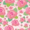 Rose grungy seamless pattern