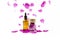 Rose hip Rosa rugosa,rugosa rose, beach rose, Japanese rose petal oil concept.