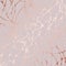 Rose marble. Abstract vector pattern with rose gold imitation. Decorative background for the design