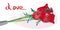 Rose packaging banner butterfly love