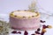 Rose Pistachio freshly baked cake