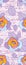 Rose purple love letter long seamless pattern