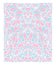 Rose Quartz and Serenity trendy colors of the year 2016 in the pattern. Doodle style ornament with floral elements.