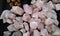 Rose quartz stones