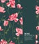 Rose realistic fower pattern  in vector, holiday texture, greeting design, floral cover for planner, notebook, nature presentation