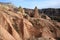 The rose valley in Cappadocia