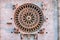 Rose window of the medieval Cathedral of Assisi, Italy