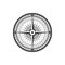 Rose of winds nautical compass navigator