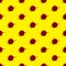 rosebud seamless pattern. head of rose bloom isolated on yellow pattern, pop art