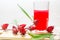 Roselle juice for health.a drink for good health