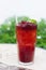 Roselle mocktail drink