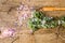 Rosemary bouquet and herbal bath salt