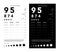 Rosenbaum Pocket Vision Screener Eye Test Chart medical illustration with numbers. Line vector sketch style isolated