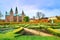 Rosenborg castle and gardens during autumn, Copenhagen, Denmark