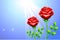 Roses on bright Internet Icon