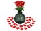 Roses flowers vase