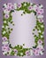Roses and gardenias floral border template