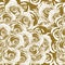 roses monochrome seamless pattern.