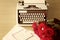 Roses and typewriter