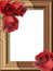 Roses on a wooden framework