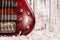 Rosewood bass electric guitar closeup