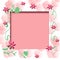 Rosey scrapbook frame