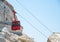 ROSH HANIKRA, ISRAEL. Yellow funicular car