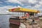 RosNeft filling station for boats at Fort Constantine, Kronshtadt, Russia