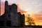 Ross castle at sunset. Killarney. Ireland