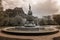 Ross Fountain and Edinburgh Castle in Edinburgh , Scotland