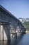 Ross Island Bridge Over Willamette River in Portland, Oregon