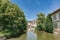 Ross Neckar Canal in Esslingen am Neckar, Germany