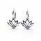 Rossa Lotus Silver Earrings - Flowing Silhouettes With Imaginative Symbolism