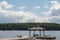 ROSSEAU, ON, CANADA - JULY 27, 2017: The public dock on Lake Rosseau in the Muskokas, Ontario.