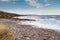 Rosses point beach in county Sligo, Ireland. Warm sunny day, Cloudy sky,