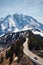 Rossfeld Panorama Road in the Alps in Southern Germany