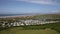 Rossili beach with caravans towards Hillend on The Gower peninsula South Wales UK PAN