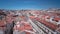 Rossio square in the central Lisbon with a