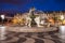 Rossio Square at Night in Lisbon