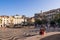 Rossio Square Pedro IV Square in dwontown of Lisbon.