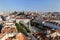 Rossio Square viewed from above in Lisbon