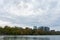 Rosslyn Virginia Skyline and the Potomac River seen from Georgetown in Washington D.C.