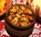 Rosted peanut,groundnut Indian Food served in Mud Bowl