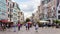ROSTOCK, GERMANY - CIRCA: Kropeliner Strasse is Rostock`s main pedestrian street