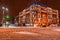 ROSTOV-ON-DON, RUSSIA - JANUARY 19, 2018: The building of the Rostov State University of Economics in evening in winter