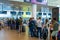 Rostov-on-Don, Russia - September 11, 2018: Passengers waiting for registration in International airport Platov.