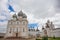 Rostov Kremlin is famous Orthodox ancient temples or churches in Golden Ring of Russia