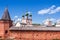 Rostov Kremlin. Historical ensemble of Rostov the Great. Yaroslavl region.