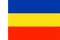 Rostov Oblast flag illustration. Rostov on Don map.